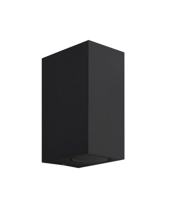 KANDANCHU * APLIQUE EXTERIOR CUAD. 2L*GU10 NEGRO